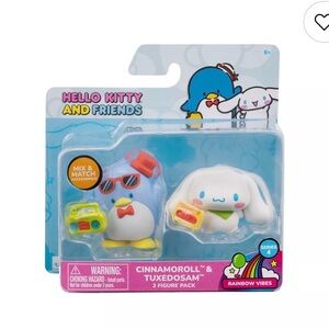 Hello Kitty 2-pc. Cinnamoroll & Tuxedosam Action Figure Pack